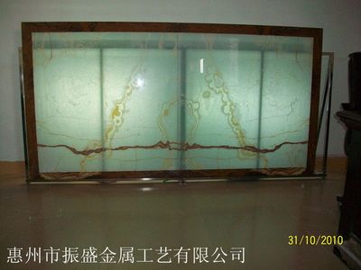 天然透光石与铝塑复合板在屏风加工中的艺术融合